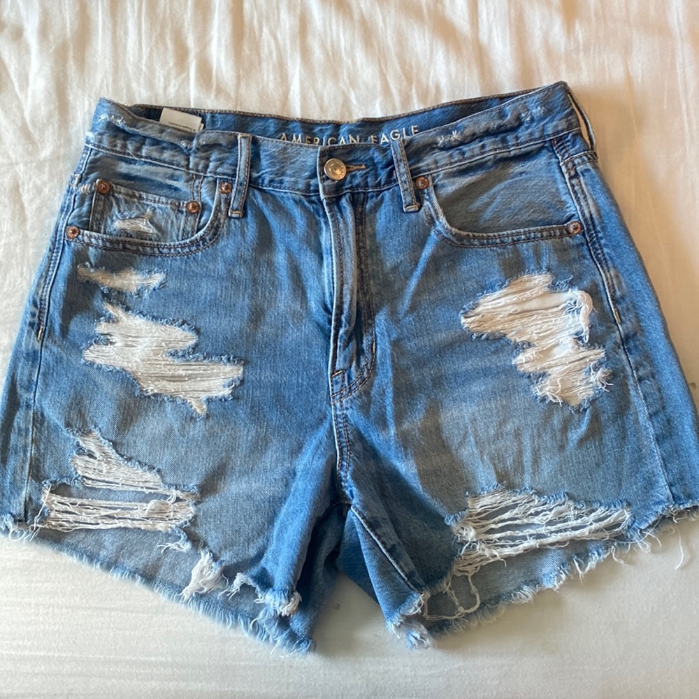 Distressed Jean Shorts